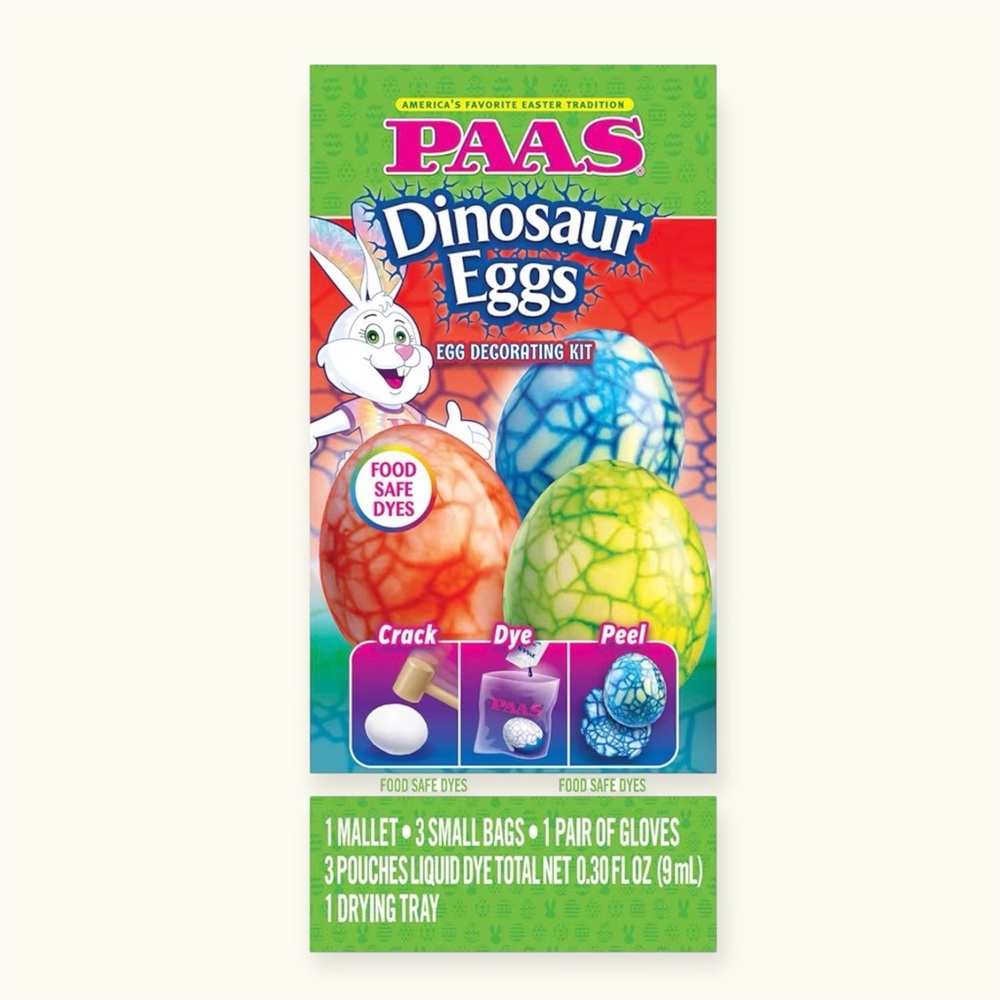 New PAAS Dinosaur Eggs Easter Egg Decorating Kit